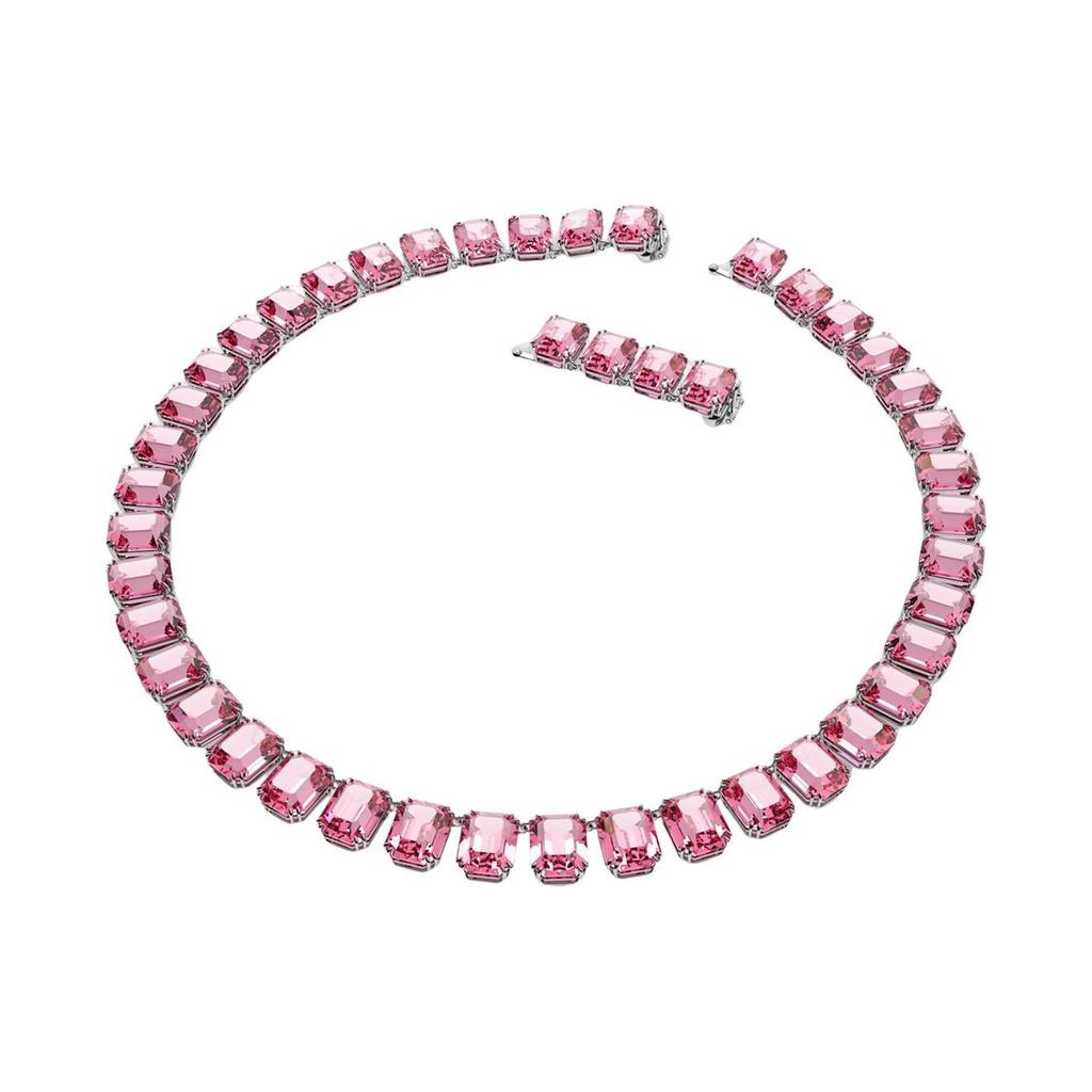 Swarovski Milleni Octagonal Cut Crystal Necklace Women Necklace Pink 5608807