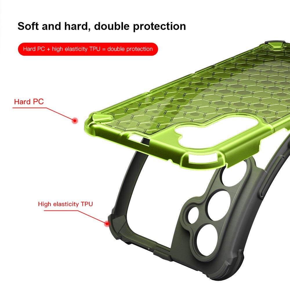 KEYSION Coque blindée antichoc pour Samsung, compatible modèles A54, 5G, A34, A14, A13, 5G, A04S, transparente, en nid d'abeille, pour Galaxy M23, 5G, M52, M13