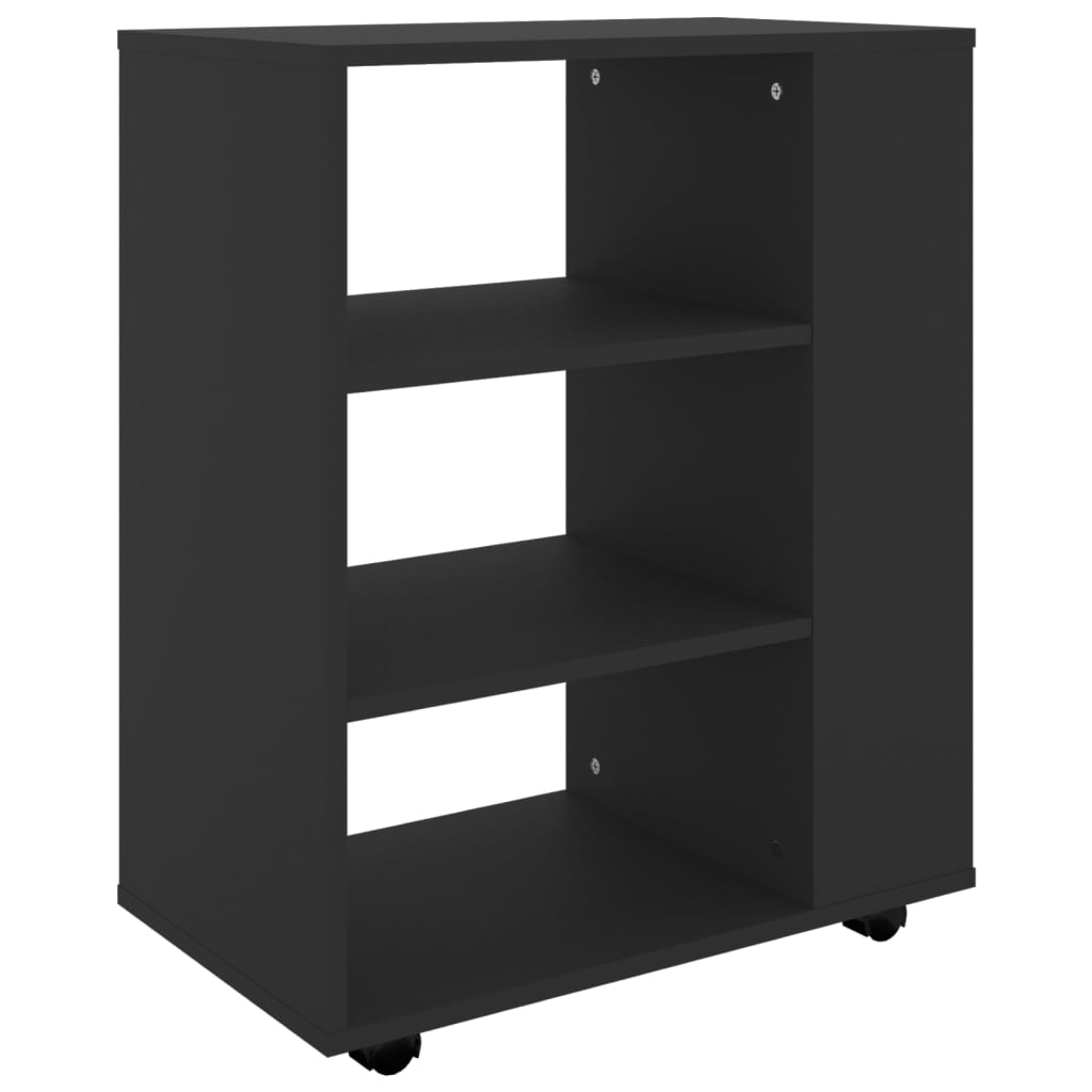 Mobiler Lagerschrank mit Rollen, Beistelltisch für das Wohnzimmer, Aufbewahrungsschrank, 60x35x75 cm