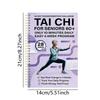 Afvallen Tai Chi Oefenboek Geïllustreerde Progressieve Planner Dagboek Senioren
