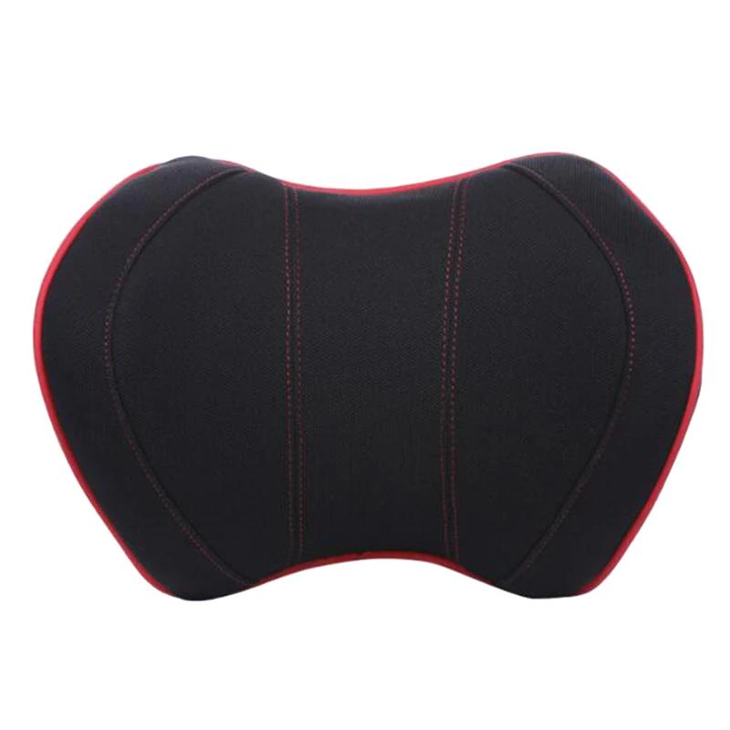 Car Headrest Neck Pillow For Seat Chair In Auto Memory Foam Cotton Cushion Fabric Cover Soft Head Rest Travel Office Support