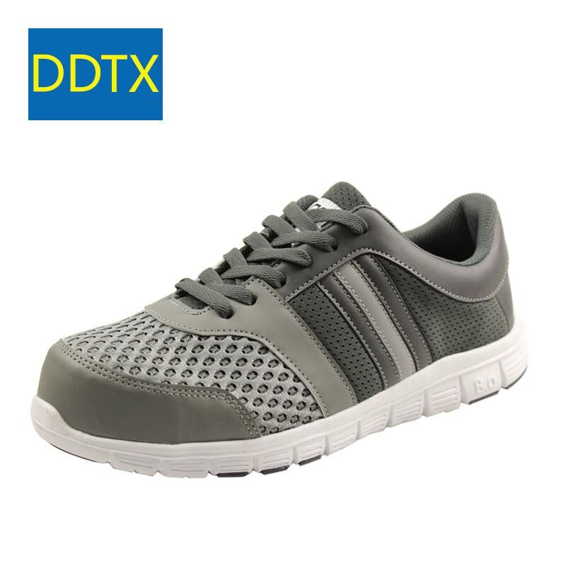 DDTX Coolman Unisex Steel Toe Breathable Safety Shoes 42 серый
