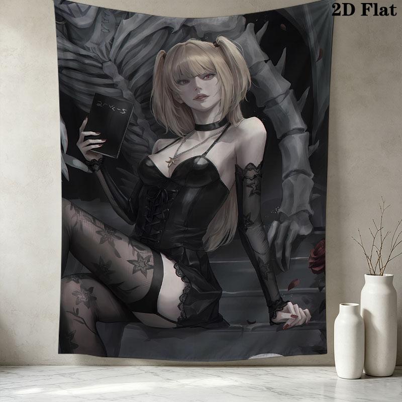 Amane Misa Death Note Wall Tapestry Aesthetic Wall Hanging Printed Fabric Blanket Decorative Tapestries For Bedroom Living Room Home Decor