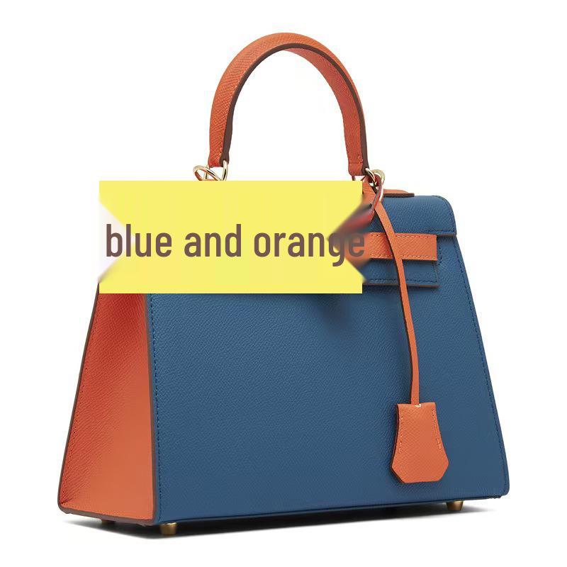 

Introducing the High-End Women s Color-Block Palm Print Fashion Handbag – a stylish shoulder and crossbody bag for the modern fashionista. 19cm