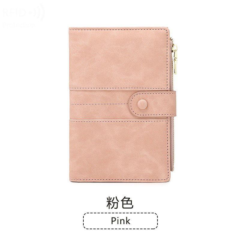 

Anti theft wallet with integrated passport holder, document storage, flight ticket protection cover, multifunctional travel
