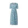 JZ Romantic Monet Floral Print Mulberry Silk Dress