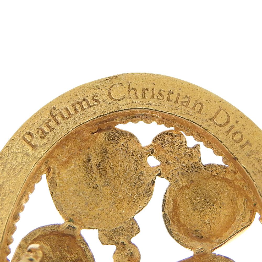 Dior Perfume bottle Brooch perfume motif vintage Plated Gold 17.4g Women Used