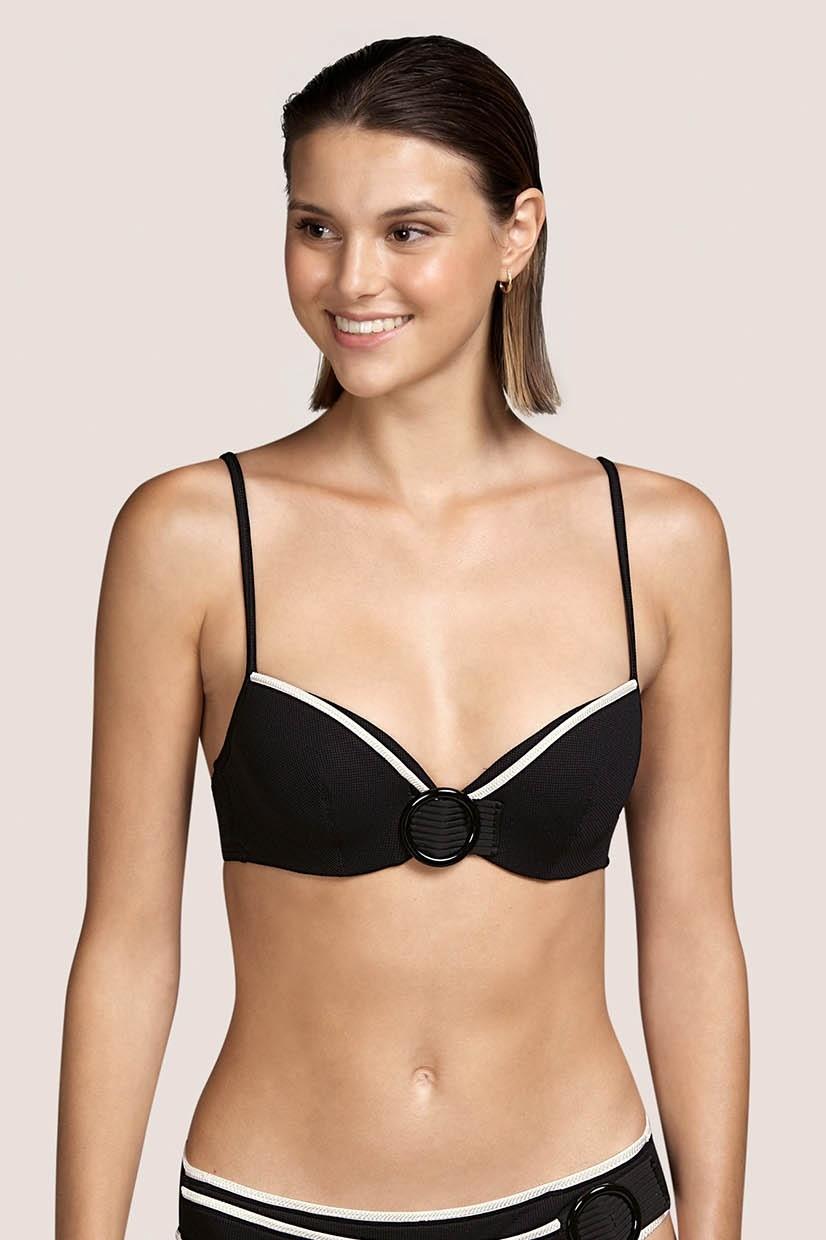 

Верх купальника с уплотненной чашкой Andres Sarda (92458) 44B прозорий колір чорний