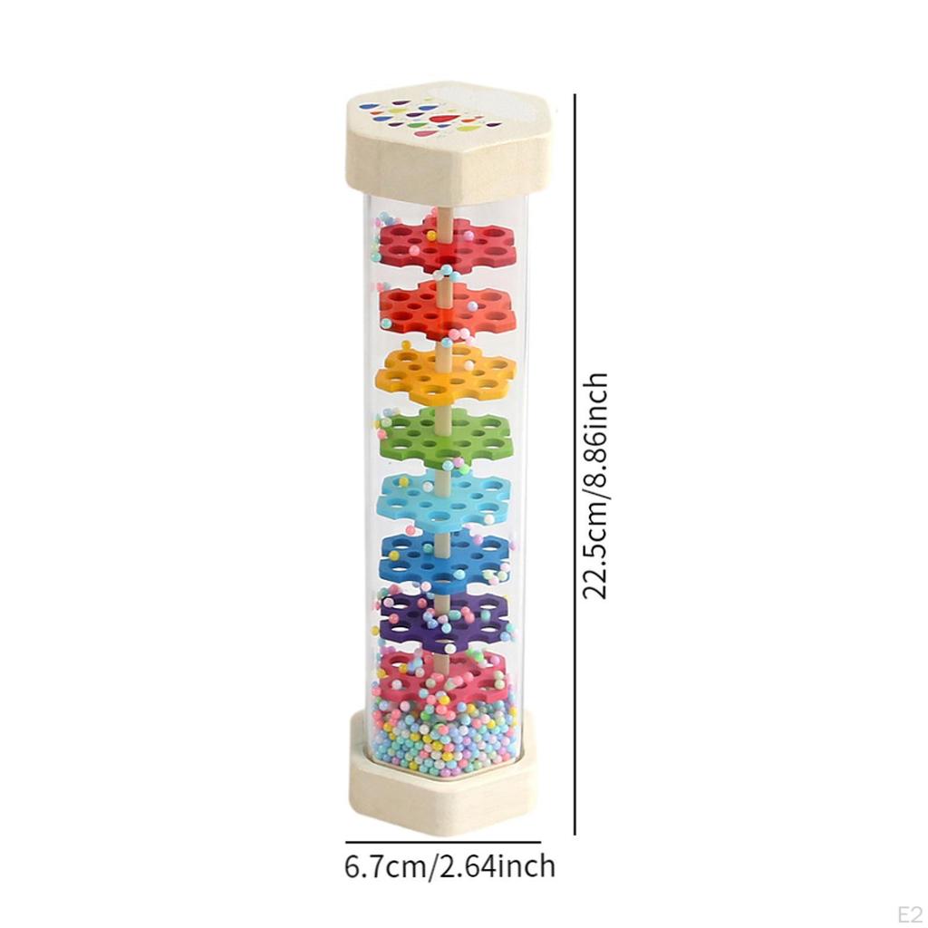 Rainmaker Rain Stick Baby Rattle Shaker Sensory Development Rainfall Toy for Children Babies