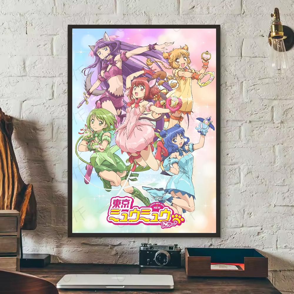 Tokyo mew mew anime Poster HD art sticky wall waterproof home living room bedroom bar aesthetic decoration