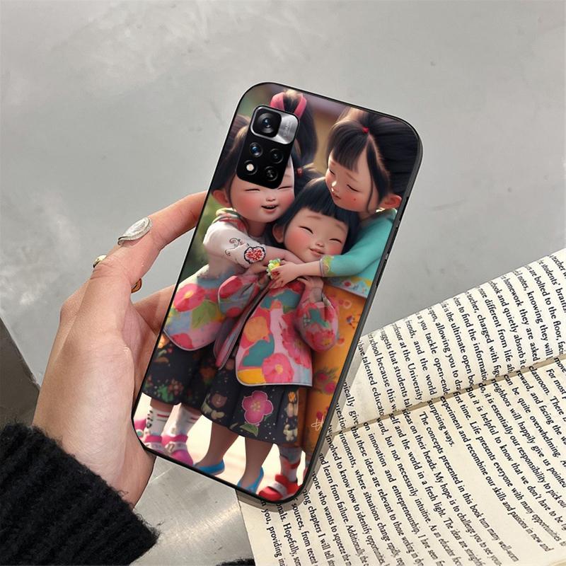 Etui na telefon Happy Mom Girl Sister Couple Dla Xiaomi Redmi Note 13 12 Pro 11S 11 10 Pro 10S 12S Redmi 10 13C 9C