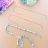 10Pcs Large Eye Beading Needle with Curved and Straight Handle, Stainless Steel Curved Beading Needle for Bead Spinner