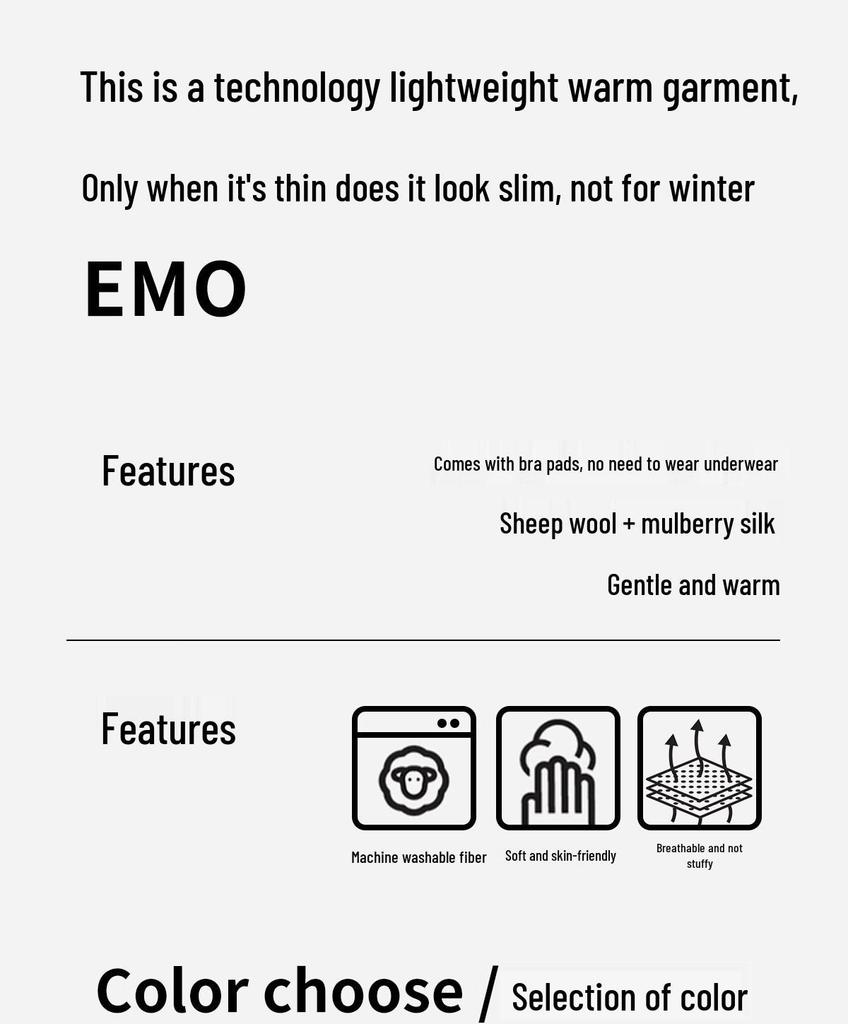 GUJIN Women's V-Neck Thermal Vest with Built-in Bra, Brushed Acetate Blend