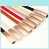 Ladies Slim Pu Leather Belt With Metal Clasp For Elegant Dress And Work Attire