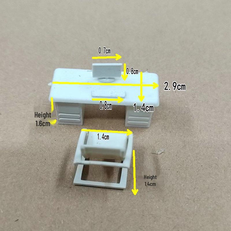 DIY 1:50 Scale Indoor Sand-Table Model Furniture Set