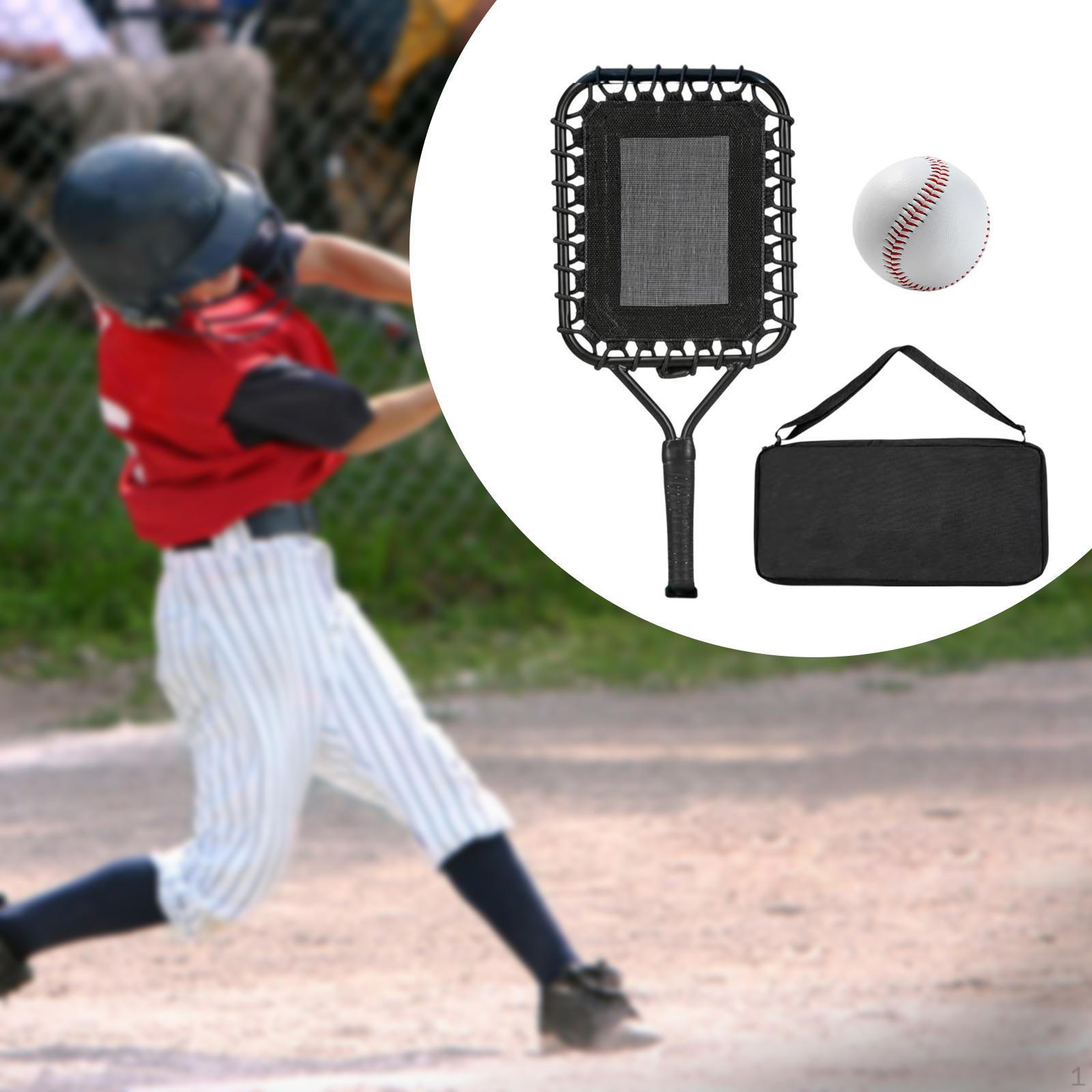 

Бейсбольная тренировочная ракетка. Необходимые элементы управления и точности. Портативная тренировка. black handle