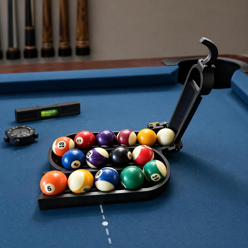 Automatic Billiard Ball Rack Compact Game Accessory Long-Lasting