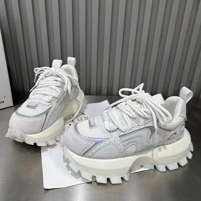 Fashion Ladies Shoes On Sale 2025 Versatile Women's Vulcanize Shoes Mixed Colors Platform Women Sneakers Outdoor Lace Up Casual Shoes