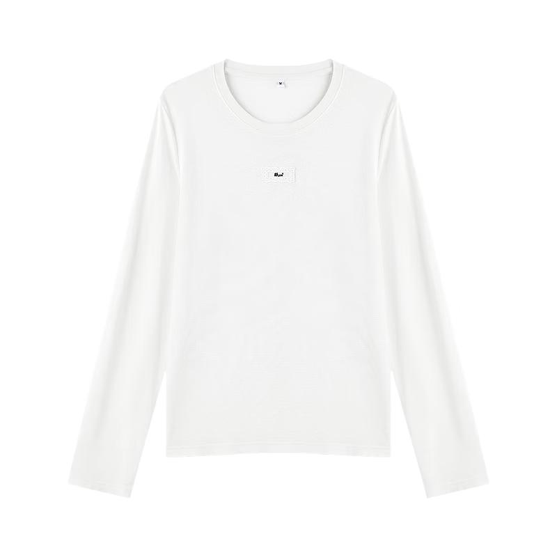 Women s Loose Fit Long Sleeve Round Neck T-shirt S