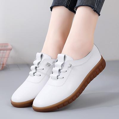Damen Freizeitschuhe aus Leder Loafer Mokassins Fahrschuhe Outdoor Walking Schuhe