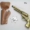 Cowboy Toy Set: Hat, Scarf, Revolver & Leather Holster 