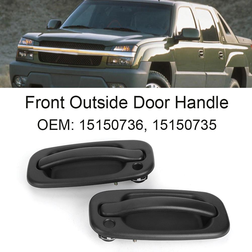 2Pcs Front Outside Door Handle Car Replacement 15150735 Fit for GMC