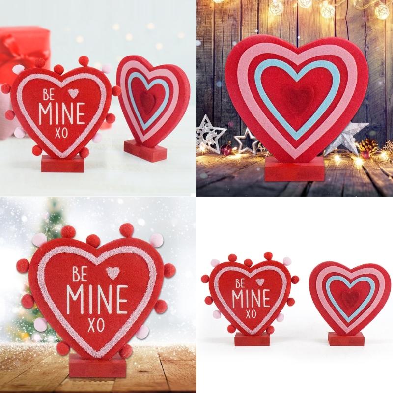 Eye catching Heart Desktop Decoration Delicate Heart Item Tabletop Accessory For Holiday And Party Decorations