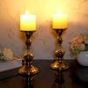1pc Iron Candlestick Roman ColumnVintage Metal Pillar Candlestick Holders Elegant Crystal Candle Stands Home Decoration