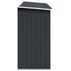 Firewood Storage Shed Galvanized Steel 330 X 84 X 152 Cm Anthracite Grey