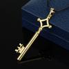 Vintage Key Crown Necklace Shingeki No Kyojin Pendant Neckchain Retro Anime Cosplay Jewelry Versatile Choker for Men