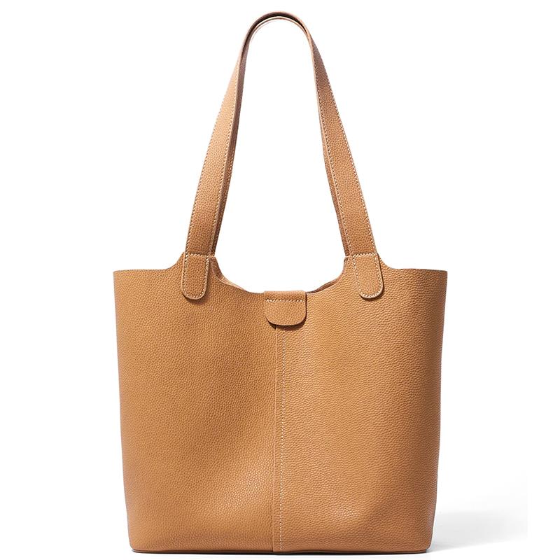 Ladies Cow Split Leather Bags Women Retro Cowhide Large Capacity Fashion Shoulder Bag Female Commuting Work Handbags for Lady