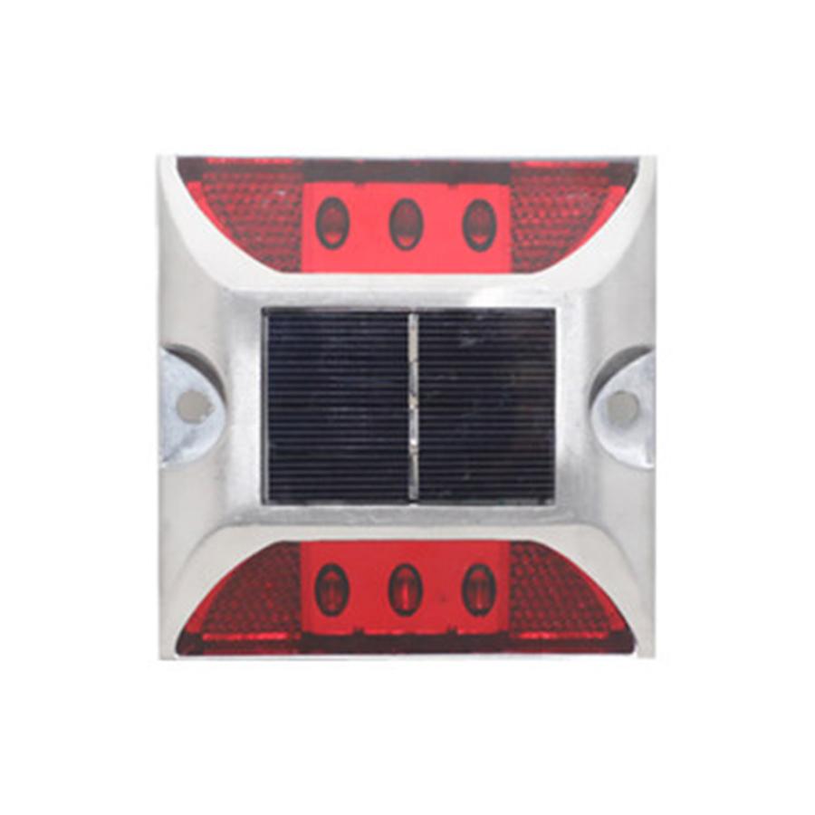 Solar-Terrassenleuchte Außen Solar-Einfahrts-Dockleuchten 6 LEDs IP68 Wasserdicht Straßenmarkierer für Stufen Hinterhof Weg Gehweg Dekor