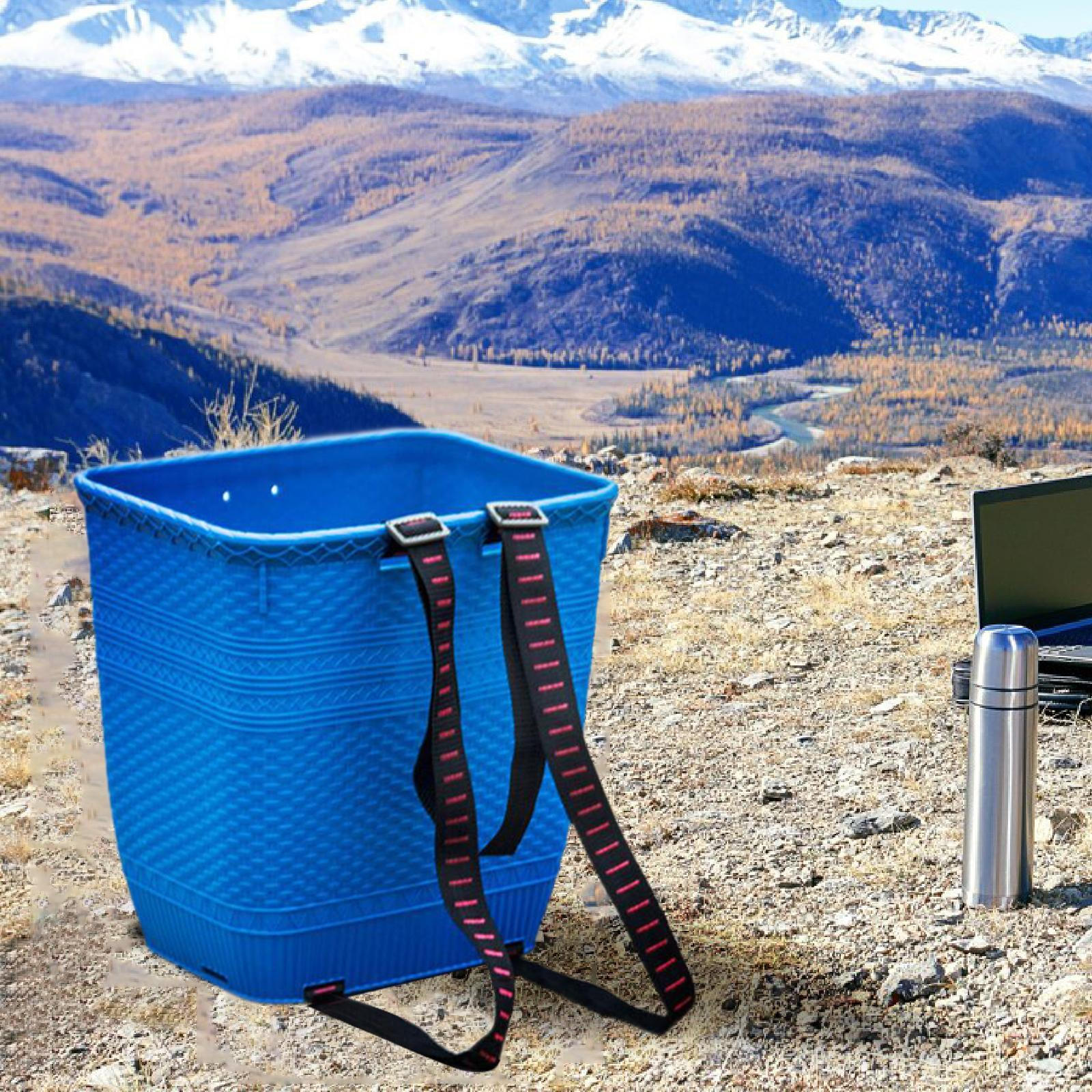 

Сельскохозяйственный рюкзак для пикника Корзина для сбора фруктов Хранение Покупки blue Large