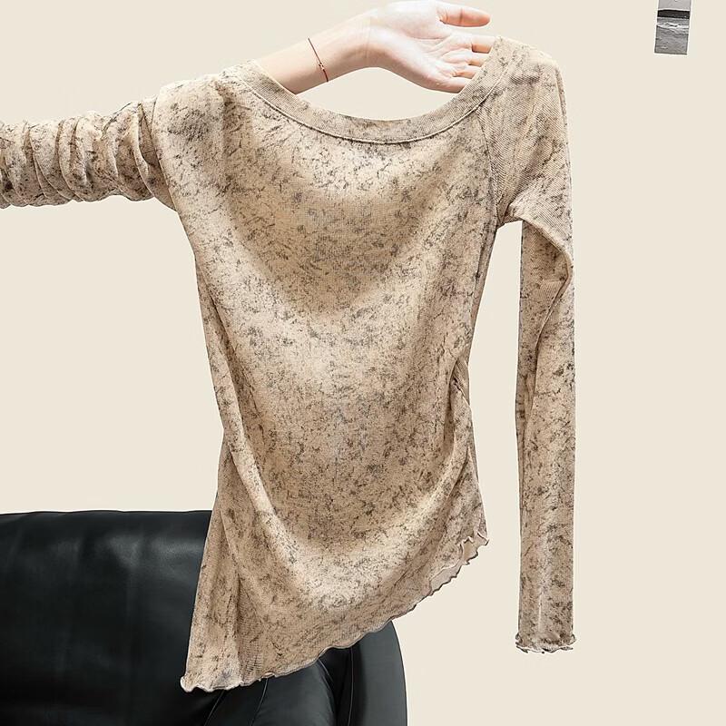 Women s Irregular Design Slim Fit Long Sleeve Top M