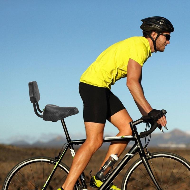 Bike Seat With Backrest Universals Bicycle Saddle With Ergonomic Back Support Leather Cycling Seat Cushion Cycling Accessories