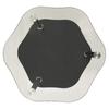Side Table with 2 Shelves Transparent 38x38x50 Cm Tempered Glass