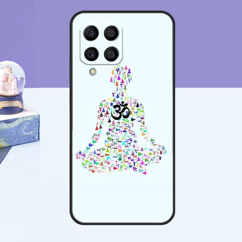 Aum Om Namaste Symbol Zen Yoga Case For Samsung Galaxy M21 M31 M51 M20 M30s M13 M23 M33 M53 M14 M34 M54 M12 M32 M52 Cover