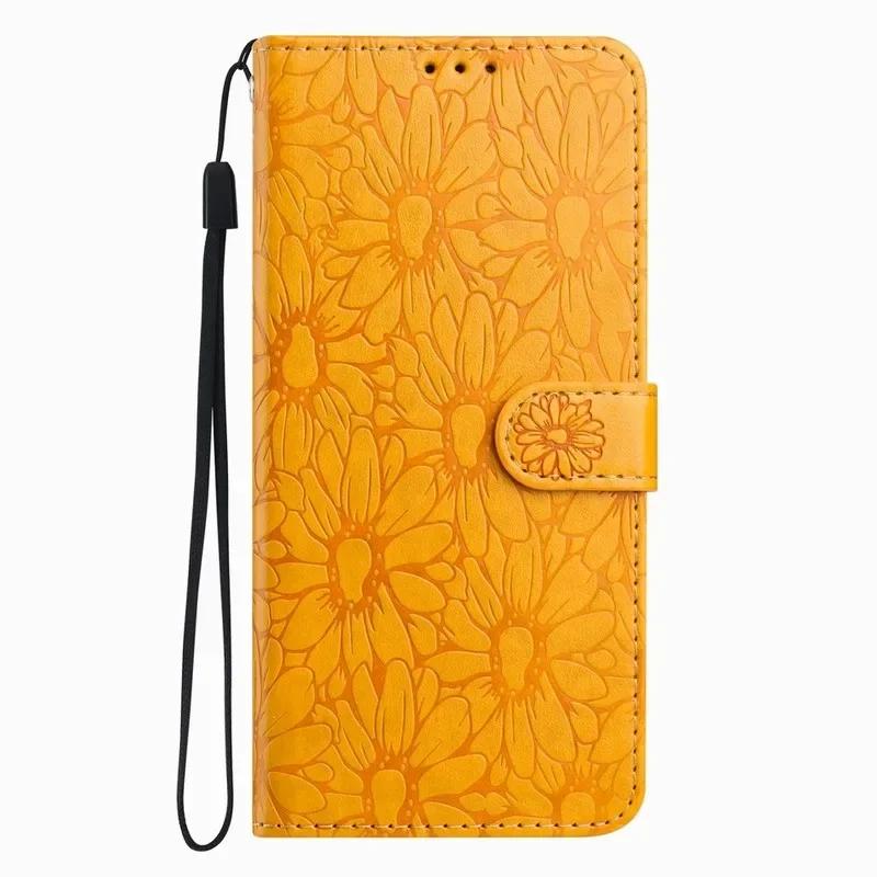 

Daisy Embossing Case For Samsung Galaxy A40 A41 A42 A50 A50S A51 A52 A52S A53 A54 A55 A56 A70 A71 5G Wallet Phone Cover #DNB For Galaxy A40