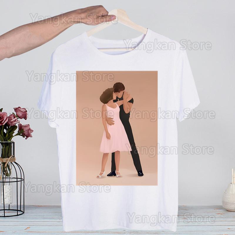 Dirty Dancing Movie Harajuku T Shirt Men Retro Washed Tops Tees Harajuku Tshirt Streetwear Hip Hop Male T-shirts