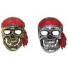 Masquerade Funny Ghost Mask Silver/golden Prom Mask Performance Pirate Skull Mask  Valentine's Day