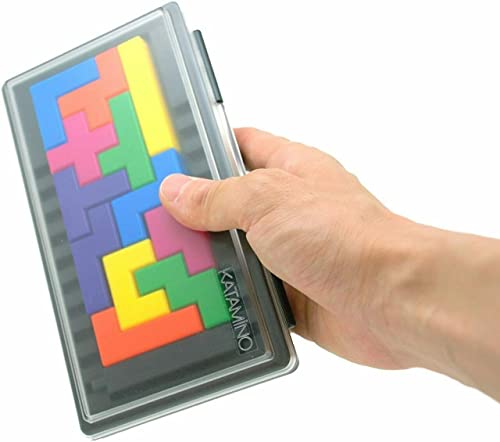 GIGAMIC KATAMINO Pocket [Official Japanese Distributor] Puzzle Game, Tabletop Game, Educational Toy, Brain Training for Kids, France