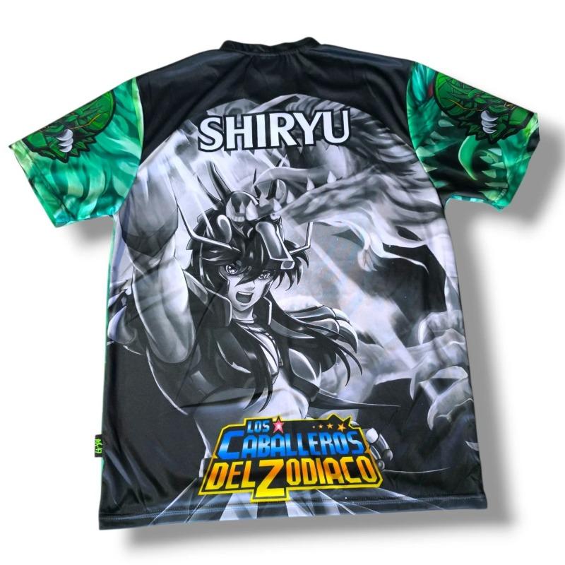 

Men s New Dragon Shiryu Jersey Saint Seiya (Los Caballeros Del Zodiaco) Anime, Shiryu & Dragon Graphic, Crew Neck SS for Fans XXS