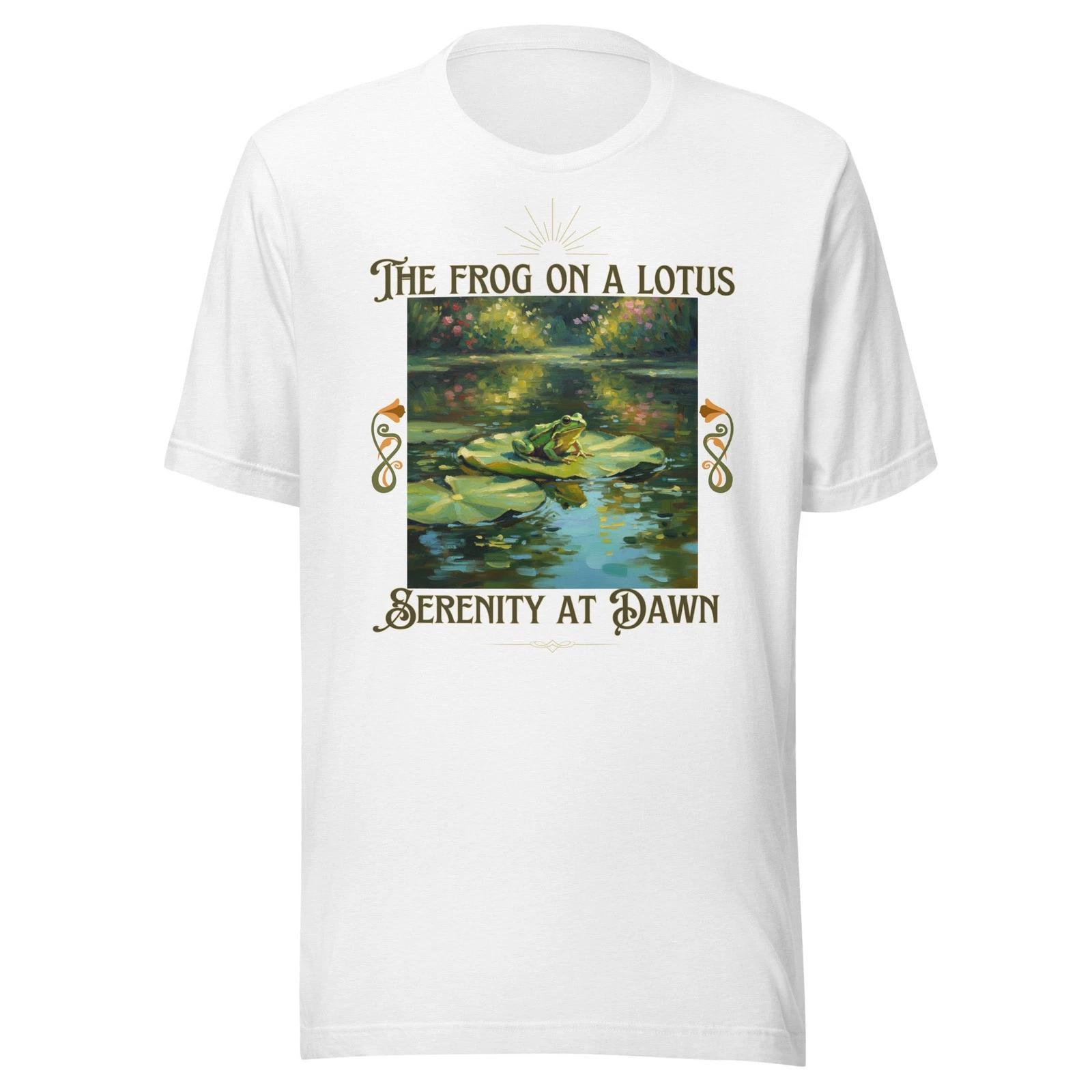 The Frog on a Lotus-Serenity at Dawn-Unisex Children s Children s T Children s T-shirt 150