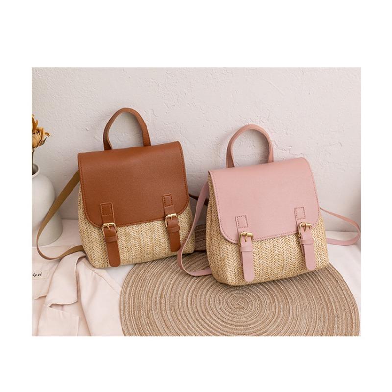 Rucsac, Geantă de damă, Rucsac de capacitate mare, Geantă țesută, Rucsac simplu