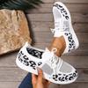 Women Casual Sneakers New Leopard Lace-up Lightweight Sneakers Women Mesh Breathable Running Shoes Women 2025 Zapatos De Mujer