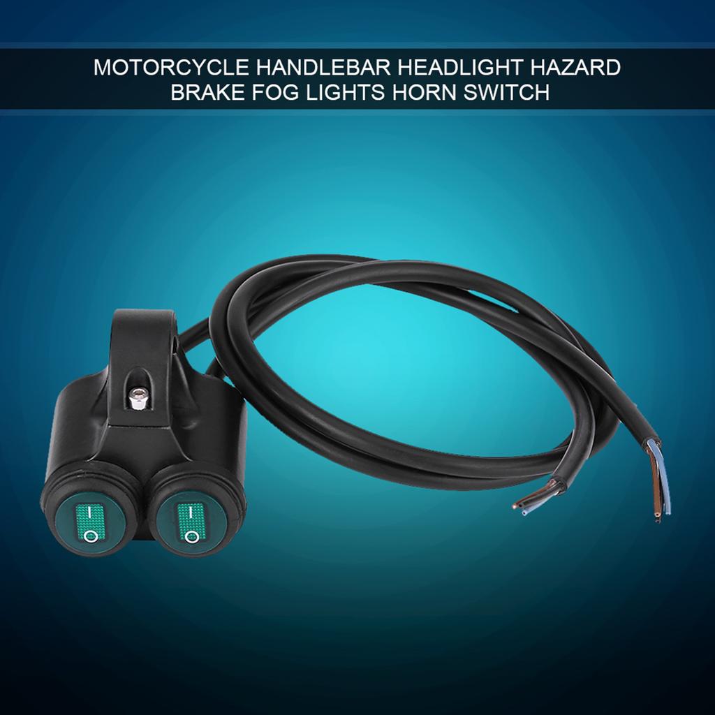 22mm  Motorcycle Handlebar Headlight Brake Fog Lights Horn Dual Control Button  Motorcycle ON/OFF