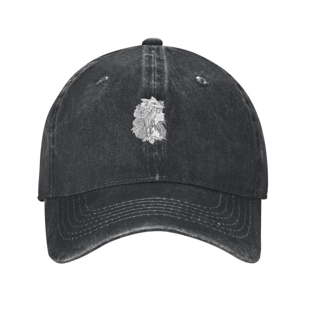 Wolf Noggin Youthful Style Baseball Cap AntiAging Travel Casual Denim Hat
