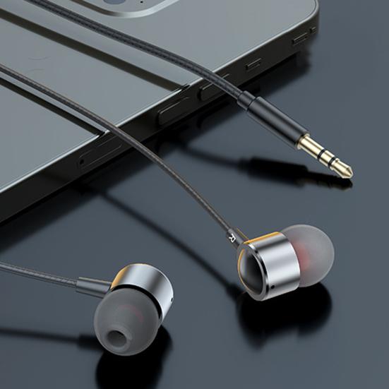 Wired Earbud Wire Control Plug Play Noise Reduction Stereo Surround Music Playing Straight Jack 3.5mm/Type-C Heavy Bass Wired Earphone for Home