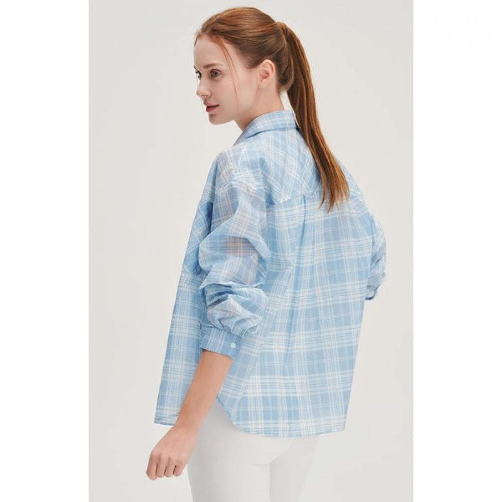 Huit [26ss] Ultra Lightweight Sheer Check Shirt Htwsu6j04t