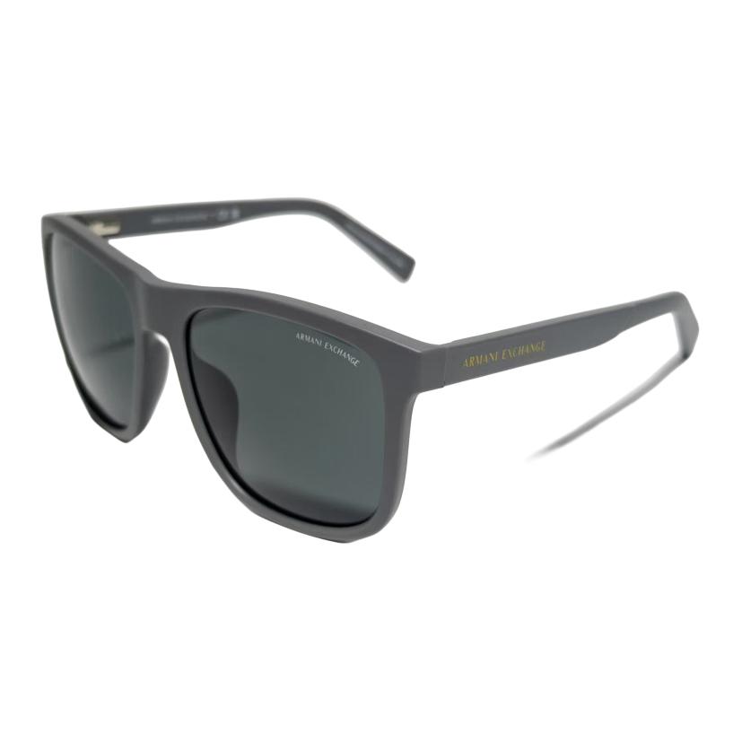 ARMANI EXCHANGEAE Lightweight sunshade Monogram Plate frame Square Sunglasses Unisex Couple Dark Grey
